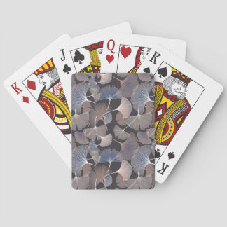 Ginkgo leaves: elegant natural pattern. poker cards