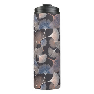 Ginkgo leaves: elegant natural pattern. thermal tumbler