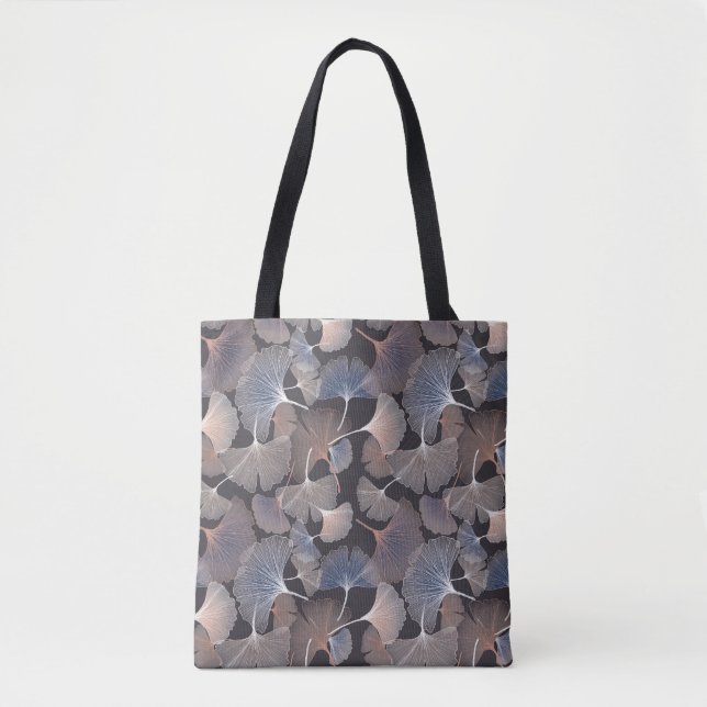 Ginkgo leaves: elegant natural pattern. tote bag (Front)