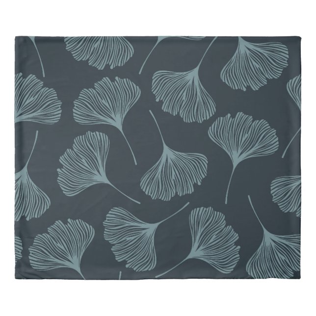 Ginkgo Leaves: Elegant Seamless Pattern. Duvet Cover (Front)