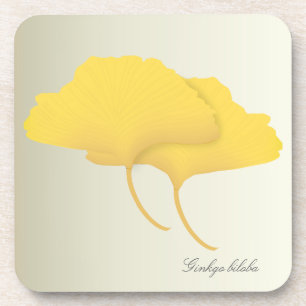 Ginkgo Leaves in Fall Coasters