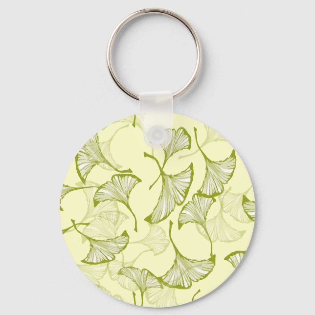Ginkgo Leaves Keychain (Front)