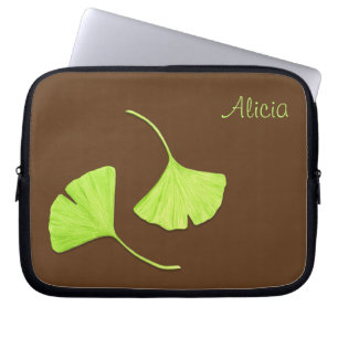Ginkgo Leaves Laptop Sleeve Customizable
