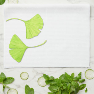Ginkgo Leaves Nature Art Kitchen Towel
