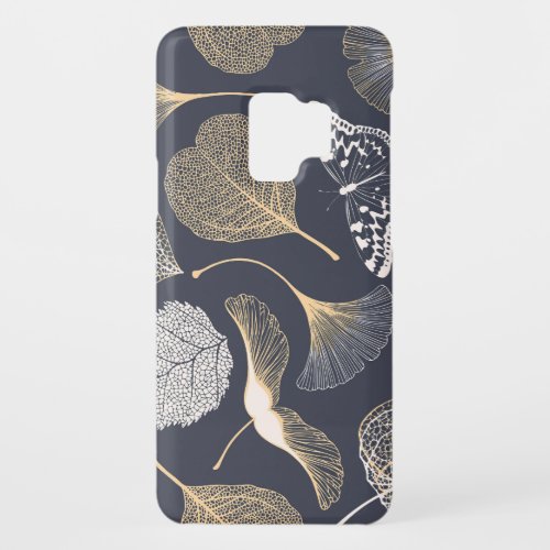 Ginkgo Leaves Seamless Floral Elegance Case_Mate Samsung Galaxy S9 Case