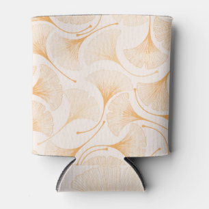 Ginkgo Leaves: Seamless Floral Pattern. Can Cooler
