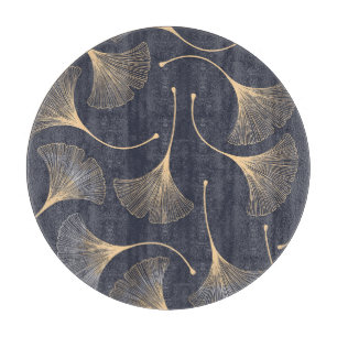 Ginkgo Leaves Seamless Floral Pattern Cutting Board