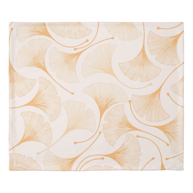 Ginkgo Leaves: Seamless Floral Pattern. Duvet Cover (Front)