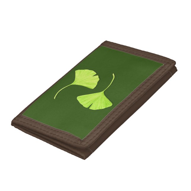 Ginkgo Leaves Trifold Wallet (Bottom)