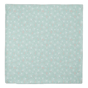Ginkgo Leaves Turquoise Modern Pattern Duvet Cover