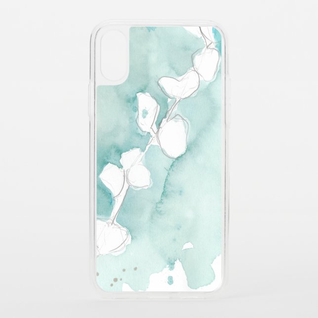 Ginkgo on Dusty Teal - White Uncommon iPhone Case (Back)