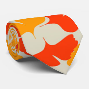 Ginkgo Orange Neck Tie