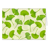 Ginkgo pattern on off white cards (Front Horizontal)