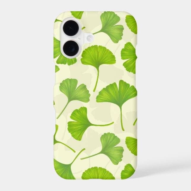 Ginkgo pattern on off white Case-Mate iPhone case (Back)