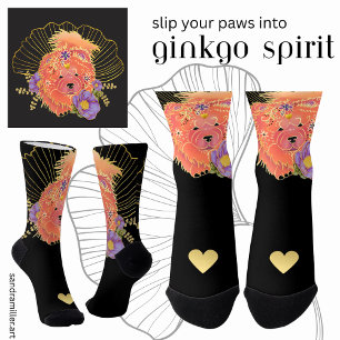 GINKGO SPIRIT Chow dog Socks
