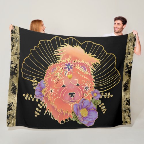 GINKGO SPIRIT  Chow Fleece Blanket