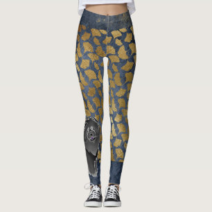 GINKGO the black chow LEGGINGS !!!