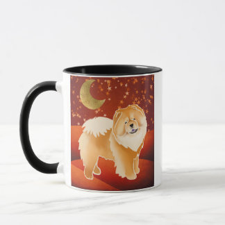GINKGO the red chow - customizable quote mug