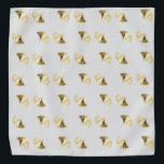 Ginko Bandana<br><div class="desc">Ginko leaves,  can be customized! Consider adjusting background color to your taste.</div>