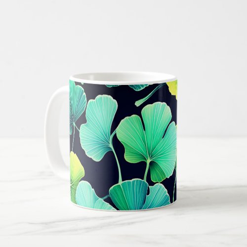 Ginko biloba leaves  coffee mug