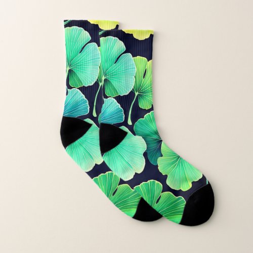Ginkobiloba leaves  socks