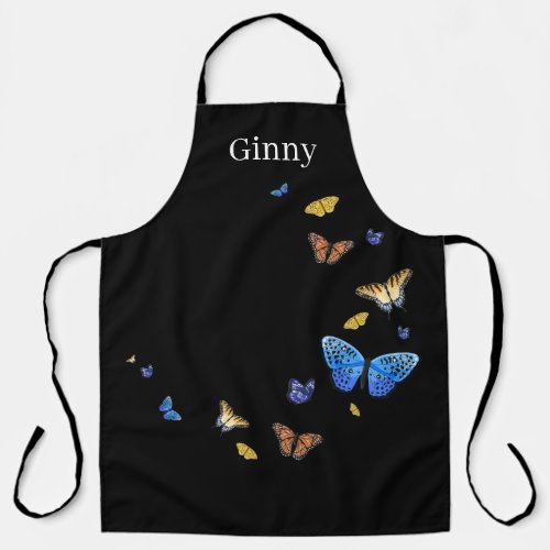 Ginny Butterfly half circle Apron