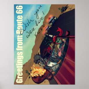 Ginny & Clutch (Greetings From Route 66) Poster