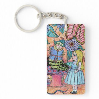 Ginny Pearl, the art of Sande Elkins Keychain