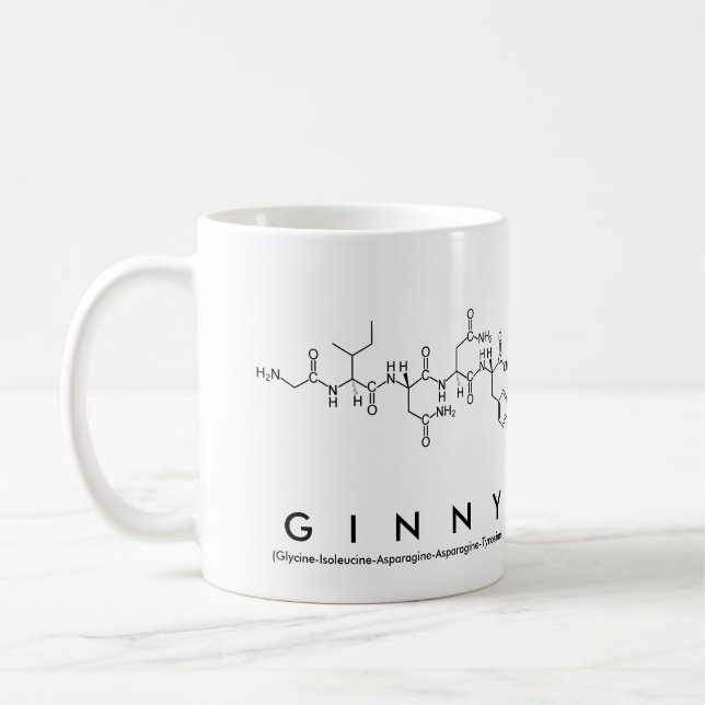 Ginny peptide name mug (Left)