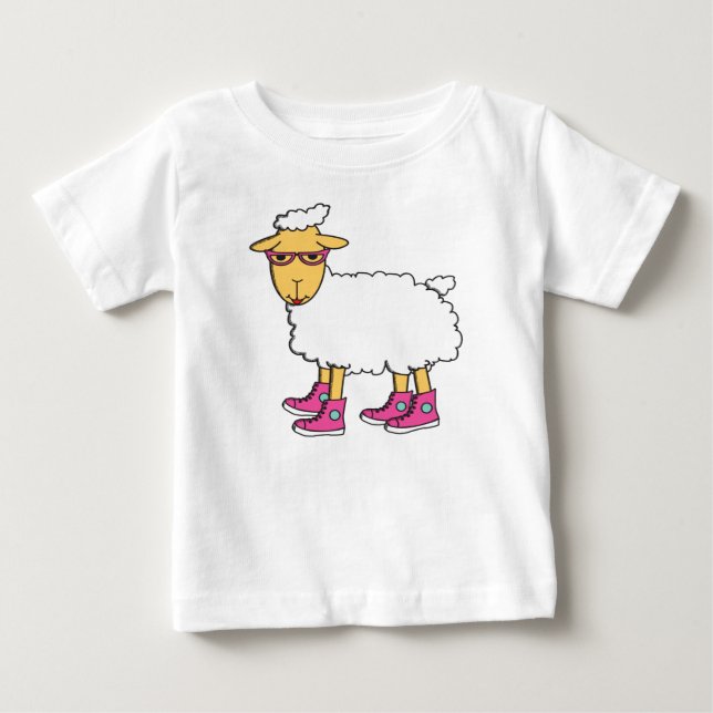 Ginny -she's a little sheepish baby T-Shirt (Front)