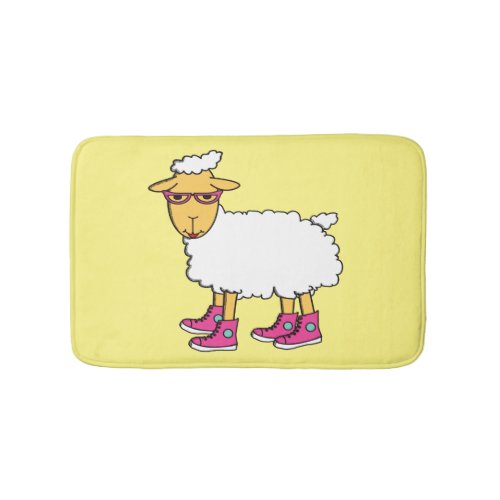 Ginny the sheep bathroom mat