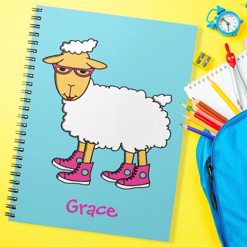 Ginny the sheep notebook