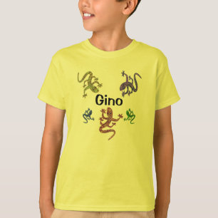 Gino Salamander Kids' T-Shirt - 2 Sided Design