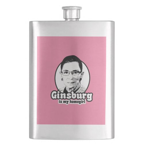 Ginsburg is my Homegirl Hip Flask