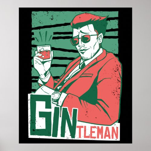 Gintleman Gin Lovers Poster
