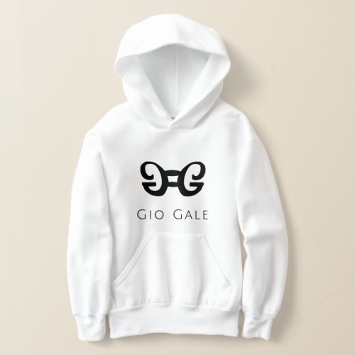GIO GALE brand _ white color  Hoodie