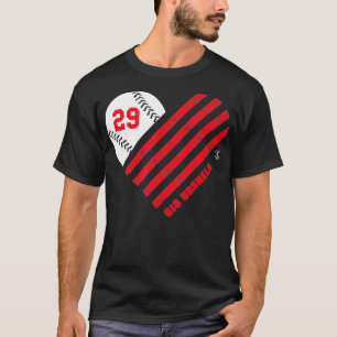 Gio Urshela Baseball Striped Heart Gameday T-Shirt