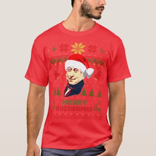 Gioachino Rossini Funny Christmas 1 T_Shirt