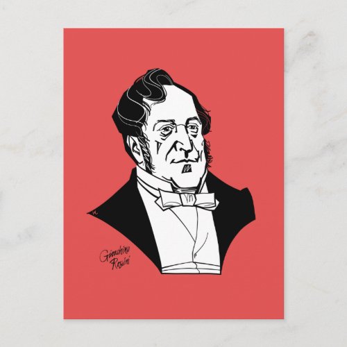 Gioachino Rossini Postcard