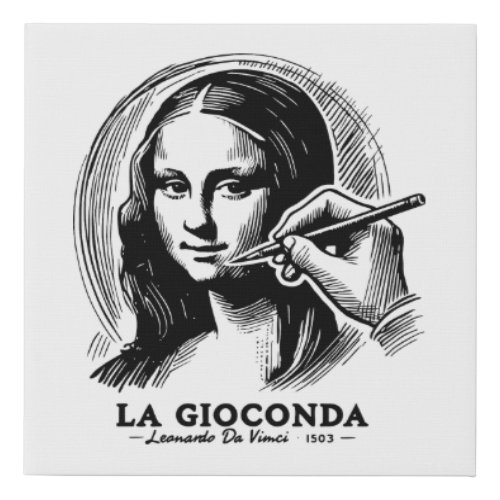 Gioconda Faux Canvas Print