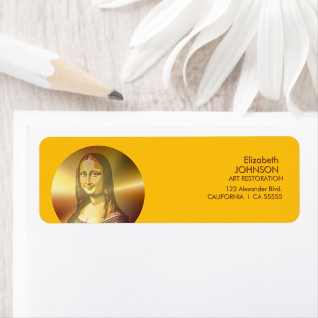 Gioconda Mona Lisa Leonardo Da Vinci Art Label (Insitu)