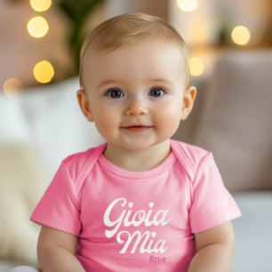 Gioia Mia - Personalized Italian Baby Gift Bodysuit