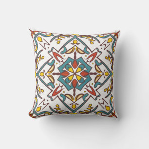 giometric mosaic throw pillow