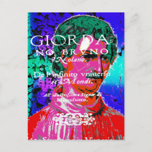 Giordano Bruno Esoteric Occult Astrology Italian Postcard