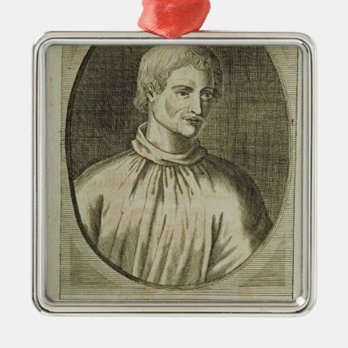 Giordano Bruno Metal Ornament