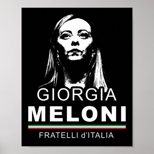 Giorgia Meloni Fratelli dItalia Men Women Poster