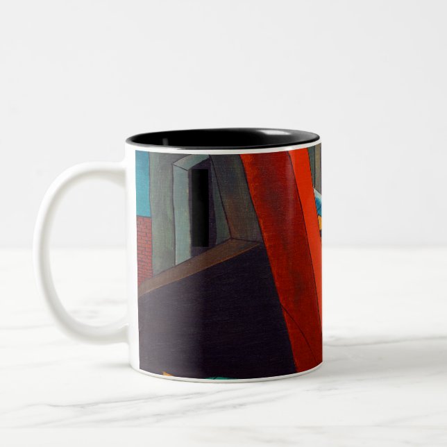 Giorgio de Chirico Evil Genius of a King Two-Tone Coffee Mug (Left)