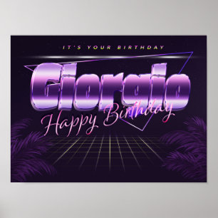 Giorgio Name First Name pura retro poster Birthday