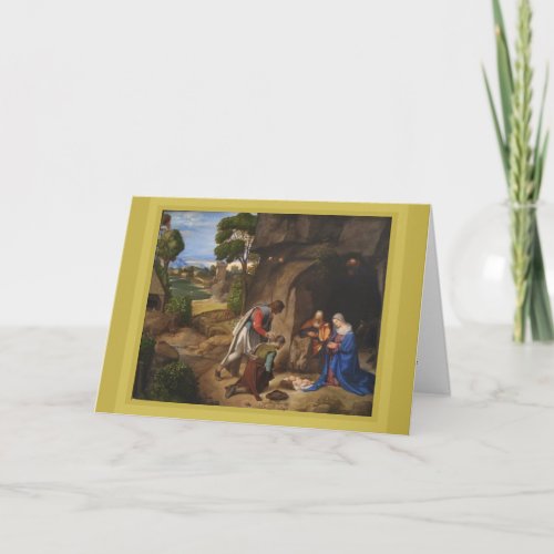 Giorgione Adoration of the Shepherds  Holiday Card