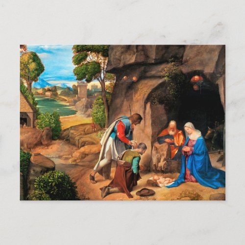 Giorgione _ The Adoration of the Shepherds Postcard